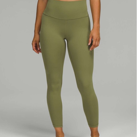 lululemon align high rise pant 25” in bronze green - Picture 2 of 8